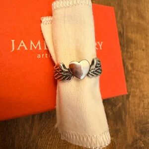 *** SOLD*** RETIRED RARE JAMES AVERY LET LOVE SOAR RING STERLING WINGS SZ 7